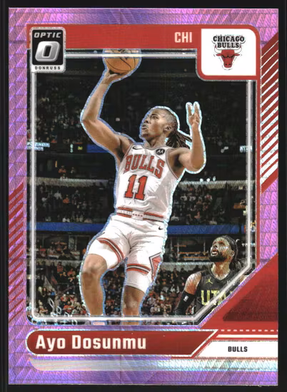 2024-25 Donruss Optic Hyper Pink #103 Ayo Dosunmu (12-SS2-NBABULLS)