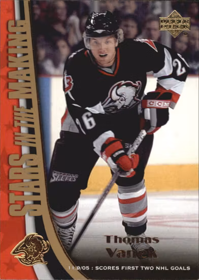 2005-06 Upper Deck Stars in the Making #SM5 Thomas Vanek (15-W5-NHLSABRES)