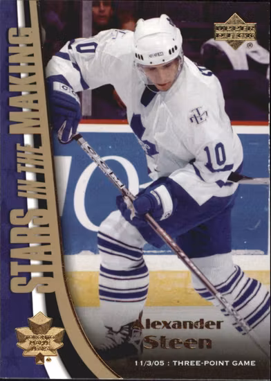 2005-06 Upper Deck Stars in the Making #SM10 Alexander Steen (15-W10-NHLMAPLELEAFS)