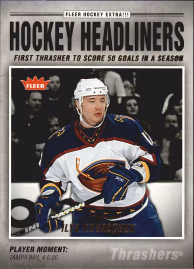 2006-07 Fleer Hockey Headliners #HL8 Ilya Kovalchuk (10-W15-NHLTHRASHERS)