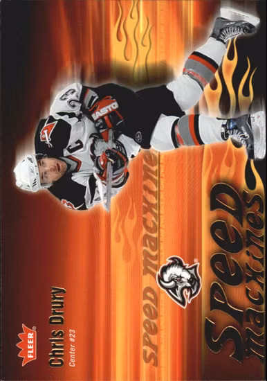2006-07 Fleer Speed Machines #SM6 Chris Drury (10-W15-NHLSABRES)