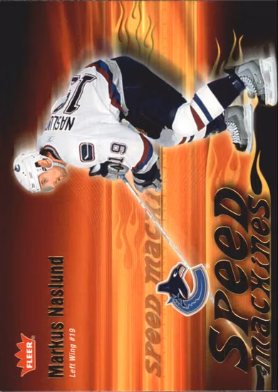 2006-07 Fleer Speed Machines #SM24 Markus Naslund (15-W15-NHLCANUCKS)