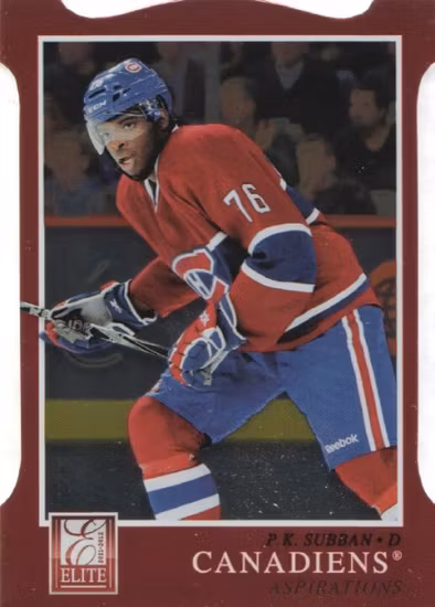 2011-12 Elite Aspirations #107 P.K. Subban (25-U10-NHLCANADIENS)