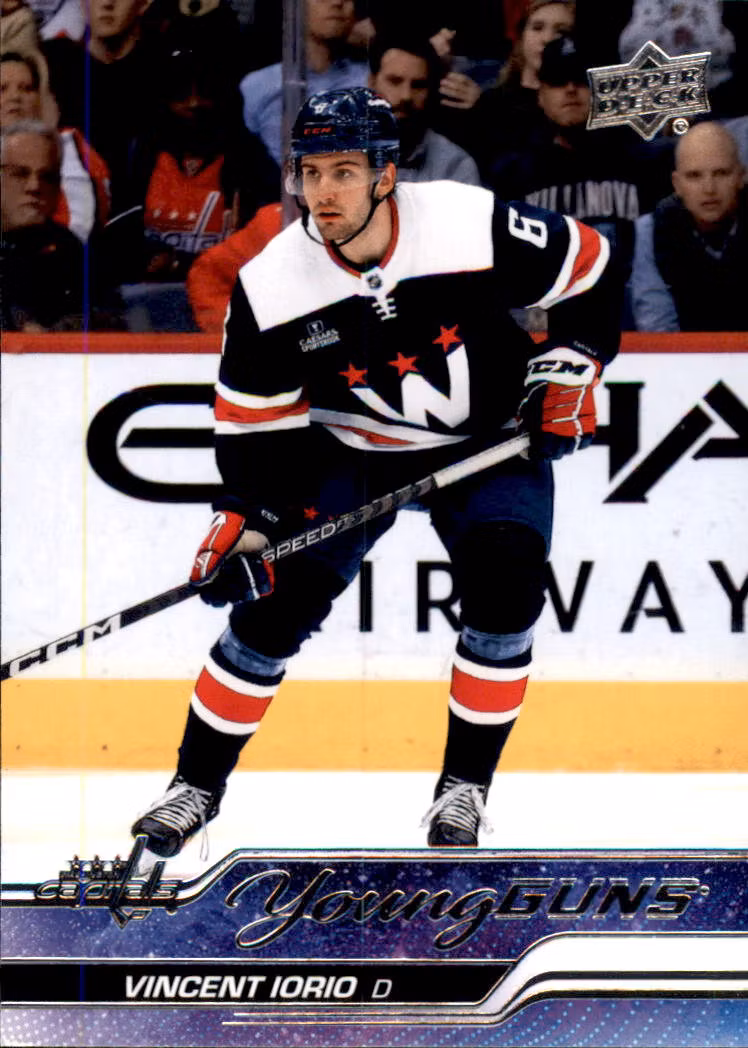 2023-24 Upper Deck #224 Vincent Iorio YG RC (25-SS9-NHLCAPITALS)
