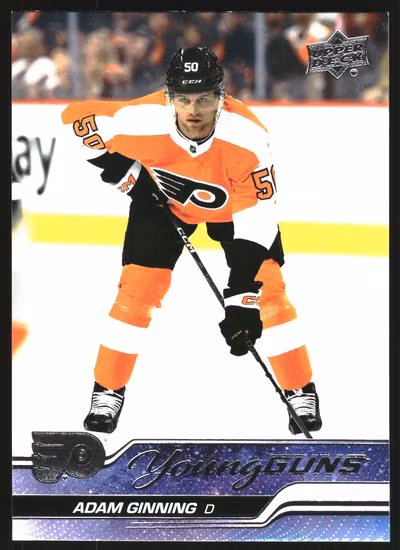 2023-24 Upper Deck #243 Adam Ginning YG RC (25-SS9-NHLFLYERS)