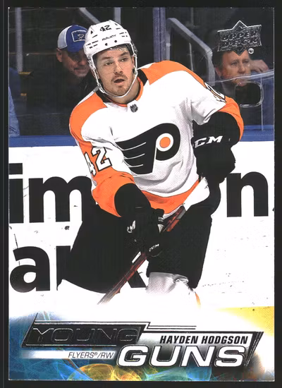 2022-23 Upper Deck #207 Hayden Hodgson YG RC (20-SS9-NHLFLYERS)