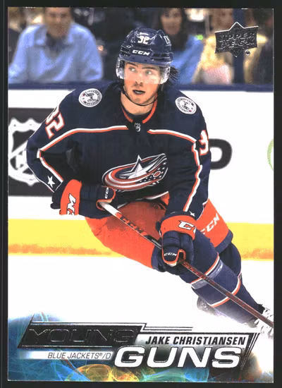 2022-23 Upper Deck #221 Jake Christiansen YG RC (25-SS9-NHLBLUEJACKETS)