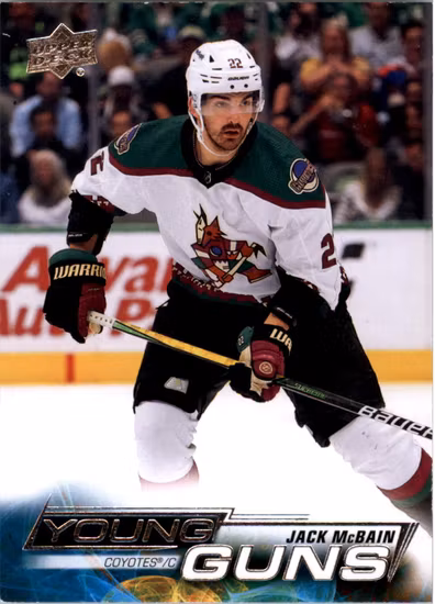 2022-23 Upper Deck #230 Jack McBain YG RC (25-SS10-NHLCOYOTES)