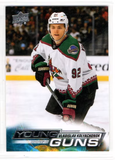 2022-23 Upper Deck #239 Vladislav Kolyachonok YG RC (25-SS10-NHLCOYOTES)