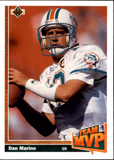 1991 Upper Deck #465 Dan Marino MVP (10-U6-NFLDOLPHINS)