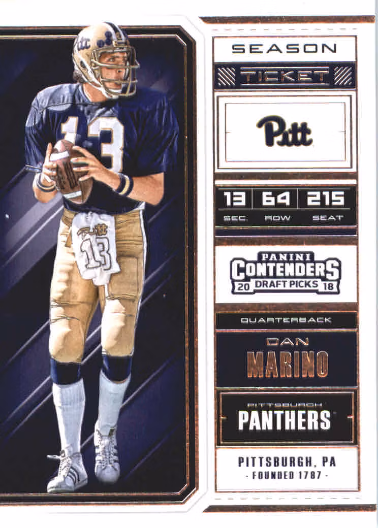 2018 Panini Contenders Draft Picks #26 Dan Marino (10-U6-NFLOTHERS)