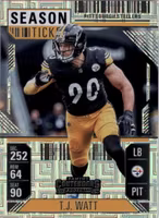 2024 Panini Contenders #83 T.J. Watt (10-SS7-NFLSTEELERS)