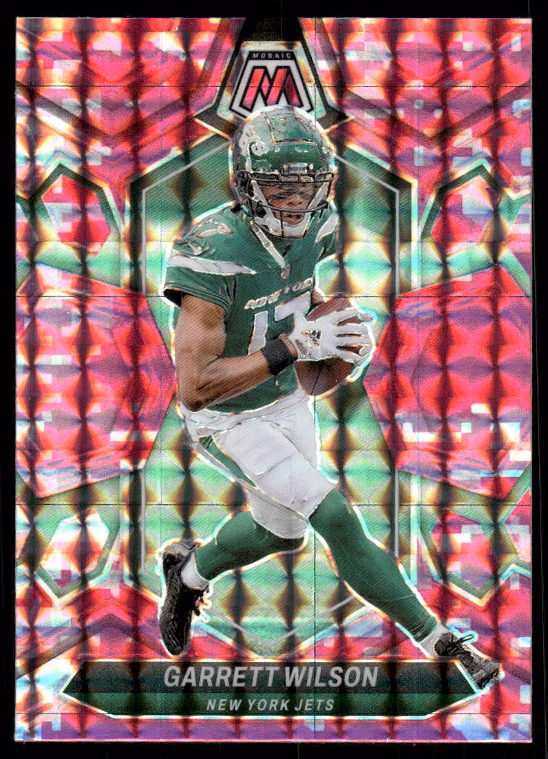 2024 Panini Mosaic Mosaic Camo Pink #171 Garrett Wilson (20-SS8-NFLJETS)