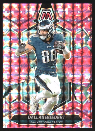2024 Panini Mosaic Mosaic Camo Pink #180 Dallas Goedert (15-OO11-NFLEAGLES)