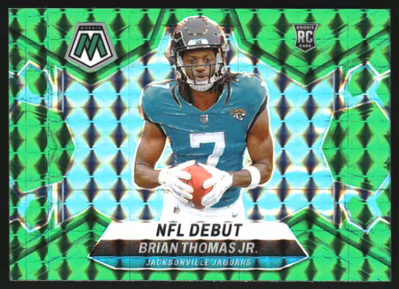 2024 Panini Mosaic Mosaic Green #282 Brian Thomas Jr. DEB (20-SS2-NFLJAGUARS)