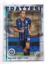 2024-25 Topps UEFA Club Competitions Rain Drops #195 Davide Frattesi (20-B14-INTERNAZIONALE)