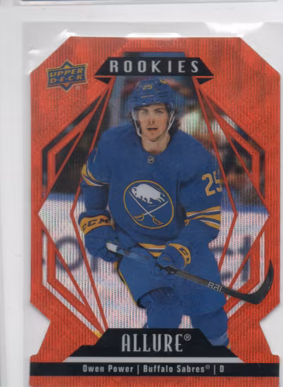 2022-23 Upper Deck Allure Orange Slice Die Cut #101 Owen Power (60-SS12-NHLSABRES)