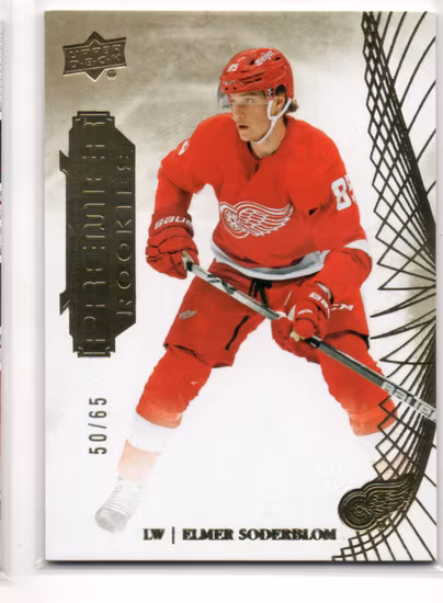 2022-23 Upper Deck Premier Gold #105 Elmer Soderblom (100-B4-NHLREDWINGS)