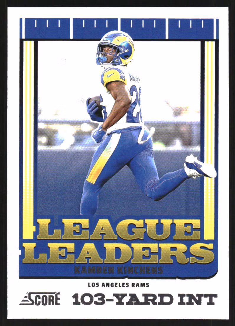 2025 Score League Leaders #10 Kamren Kinchens (10-SS8-NFLRAMS)
