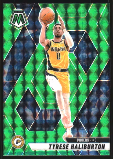 2024-25 Panini Mosaic Mosaic Green #85 Tyrese Haliburton (25-SS2-NBAPACERS)