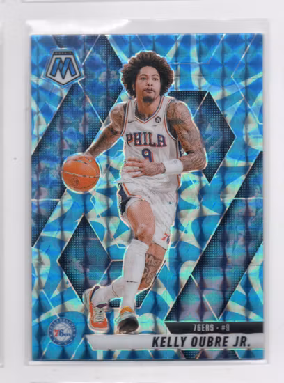 2024-25 Panini Mosaic Mosaic Reactive Blue #81 Kelly Oubre Jr. (15-OO1-NBA76ERS)