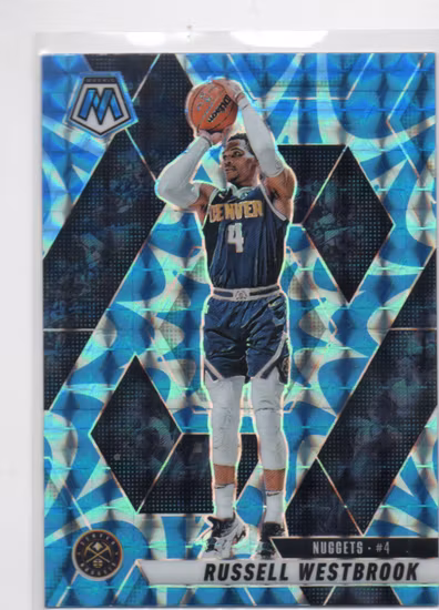 2024-25 Panini Mosaic Mosaic Reactive Blue #167 Russell Westbrook (15-B11-NBANUGGETS)