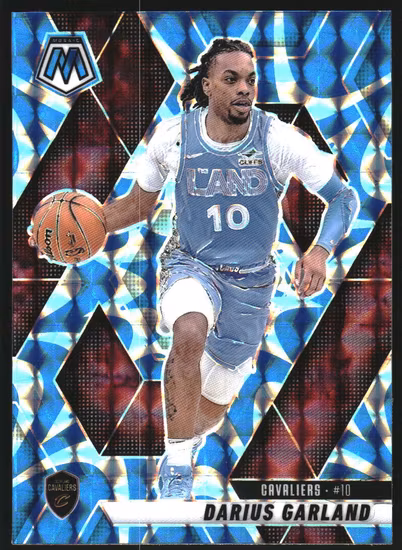 2024-25 Panini Mosaic Mosaic Reactive Blue #189 Darius Garland (20-SS8-NBACAVALIERS)