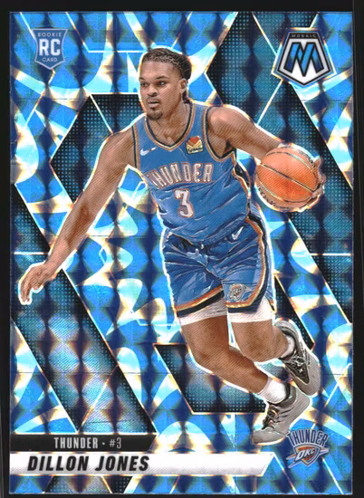 2024-25 Panini Mosaic Mosaic Reactive Blue #224 Dillon Jones (20-OO11-NBATHUNDER)