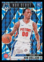 2024-25 Panini Mosaic Mosaic Reactive Blue #258 Ron Holland II NBA Debut (20-OO11-NBAPISTONS)
