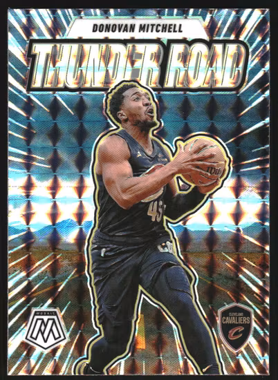 2024-25 Panini Mosaic Thunder Road Mosaic #14 Donovan Mitchell (25-SS8-NBACAVALIERS)