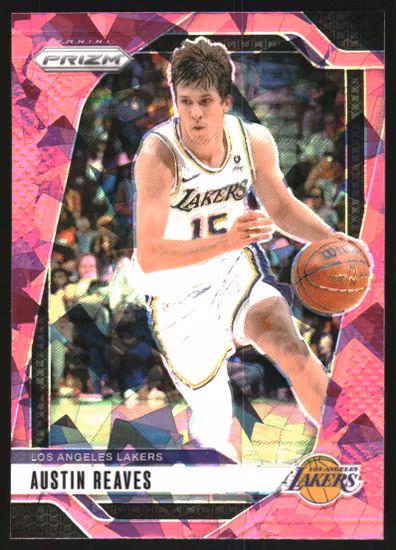 2024-25 Panini Prizm Prizms Pink Ice #26 Austin Reaves (25-SS8-NBALAKERS)