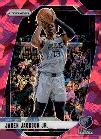 2024-25 Panini Prizm Prizms Pink Ice #140 Jaren Jackson Jr. (20-SS8-NBAGRIZZLIES)
