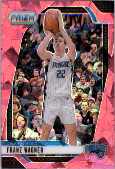 2024-25 Panini Prizm Prizms Pink Ice #143 Franz Wagner (20-SS8-NBAMAGIC)