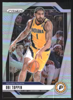 2024-25 Panini Prizm Prizms Silver #11 Obi Toppin (15-SS8-NBAPACERS)