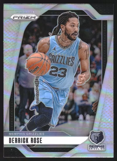 2024-25 Panini Prizm Prizms Silver #53 Derrick Rose (30-SS1-NBAGRIZZLIES)