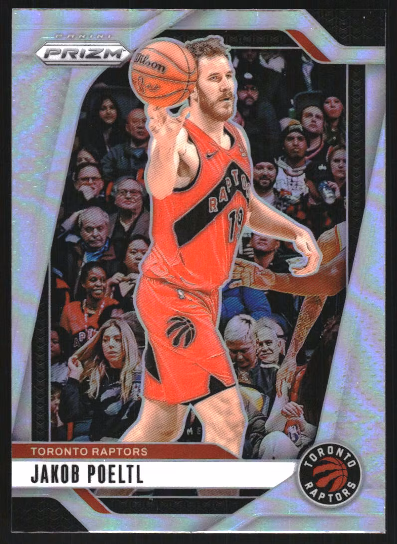 2024-25 Panini Prizm Prizms Silver #198 Jakob Poeltl (15-SS8-NBARAPTORS)