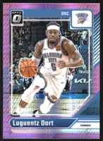 2024-25 Donruss Optic Hyper Pink #130 Luguentz Dort (12-SS2-NBATHUNDER)
