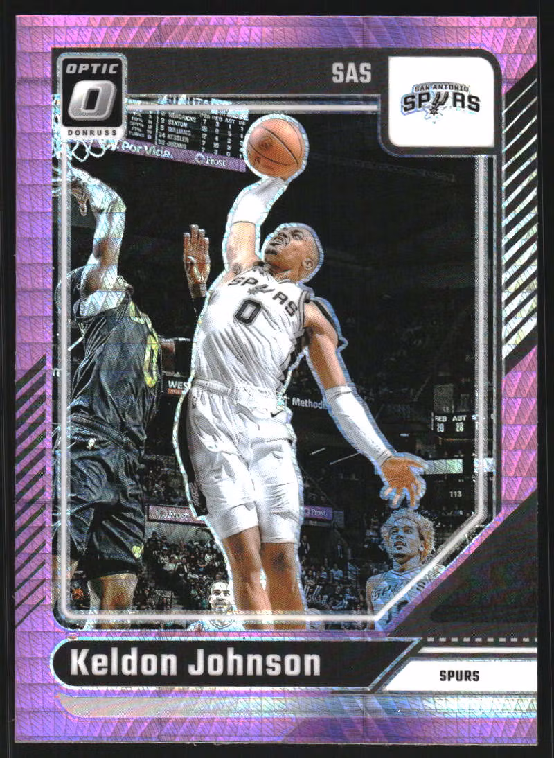 2024-25 Donruss Optic Hyper Pink #161 Keldon Johnson (12-SS2-NBASPURS)