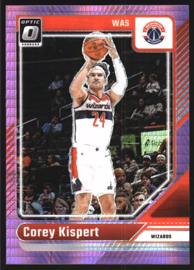 2024-25 Donruss Optic Hyper Pink #183 Corey Kispert (12-SS2-NBAWIZARDS)
