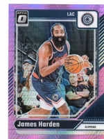 2024-25 Donruss Optic Hyper Pink #211 James Harden (25-SS4-NBACLIPPERS)