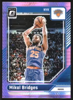 2024-25 Donruss Optic Hyper Pink #217 Mikal Bridges (15-SS2-NBAKNICKS)