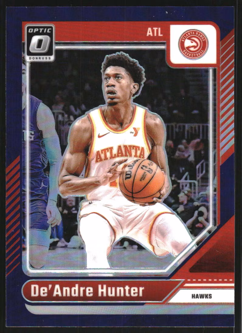 2024-25 Donruss Optic Purple #50 De'Andre Hunter (15-SS2-NBAHAWKS)