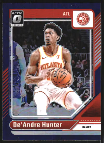 2024-25 Donruss Optic Purple #50 De'Andre Hunter (15-SS2-NBAHAWKS)