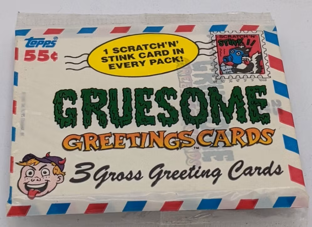 1992 Topps Gruesome Greetings Cards (Löspaket)