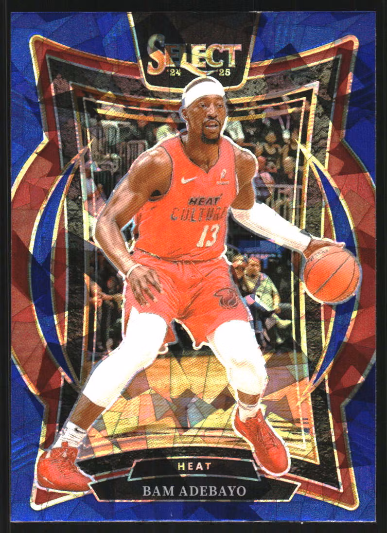 2024-25 Select Blue Cracked Ice Prizms #15 Bam Adebayo (12-SS10-NBAHEAT)