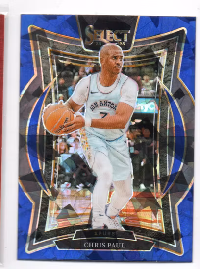 2024-25 Select Blue Cracked Ice Prizms #22 Chris Paul (20-SS13-NBASPURS)