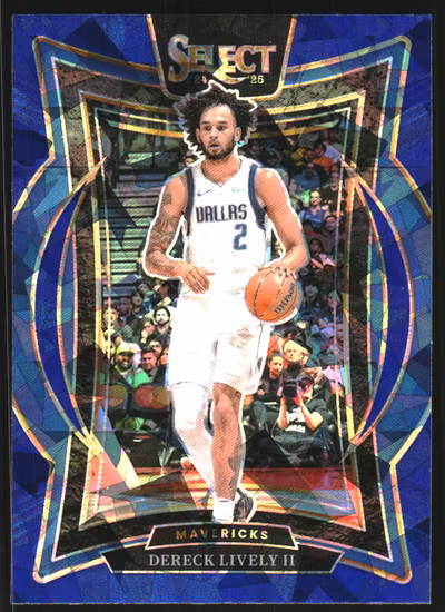 2024-25 Select Blue Cracked Ice Prizms #26 Dereck Lively II (12-SS10-NBAMAVERICKS)