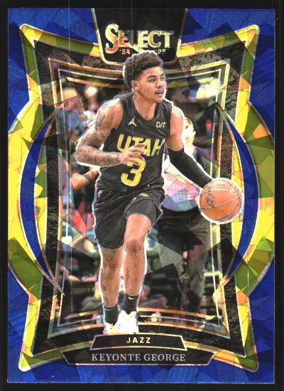 2024-25 Select Blue Cracked Ice Prizms #49 Keyonte George (12-SS10-NBAJAZZ)