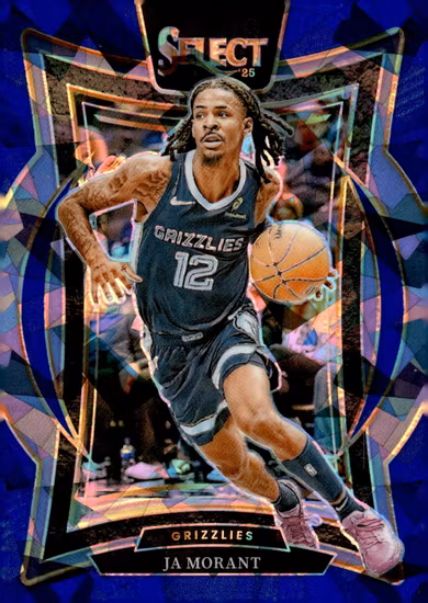 2024-25 Select Blue Cracked Ice Prizms #60 Ja Morant (20-SS10-NBAGRIZZLIES)
