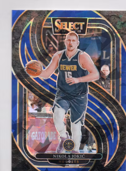 2024-25 Select Blue Cracked Ice Prizms #140 Nikola Jokic (30-SS13-NBANUGGETS)